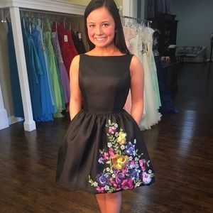 Black Sherri Hill Cocktail Dress